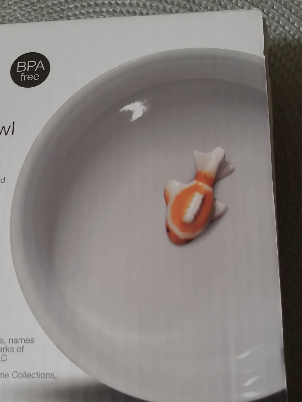 Kensie Ceramic Cat Water Bowl